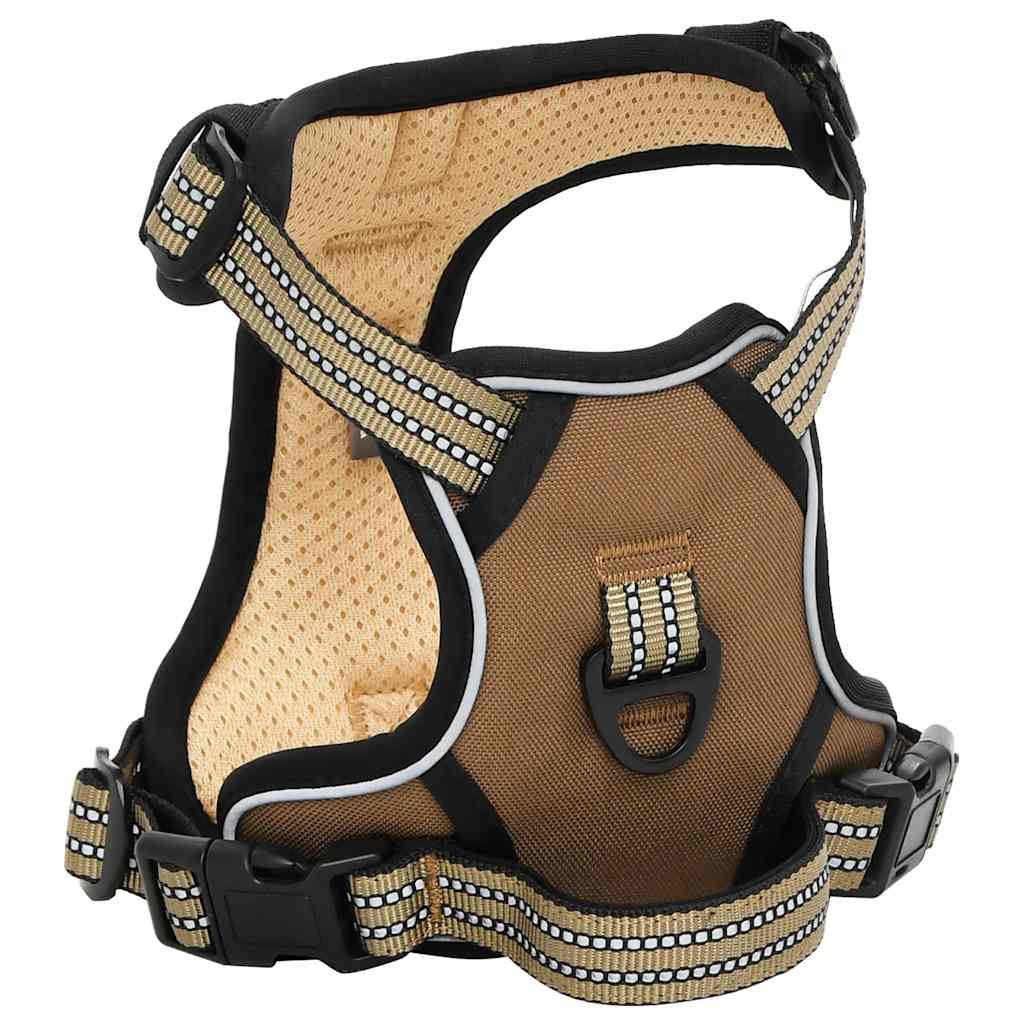 Arnés Para Perros Con Correa Y Collar Ajustable Marrón L_2