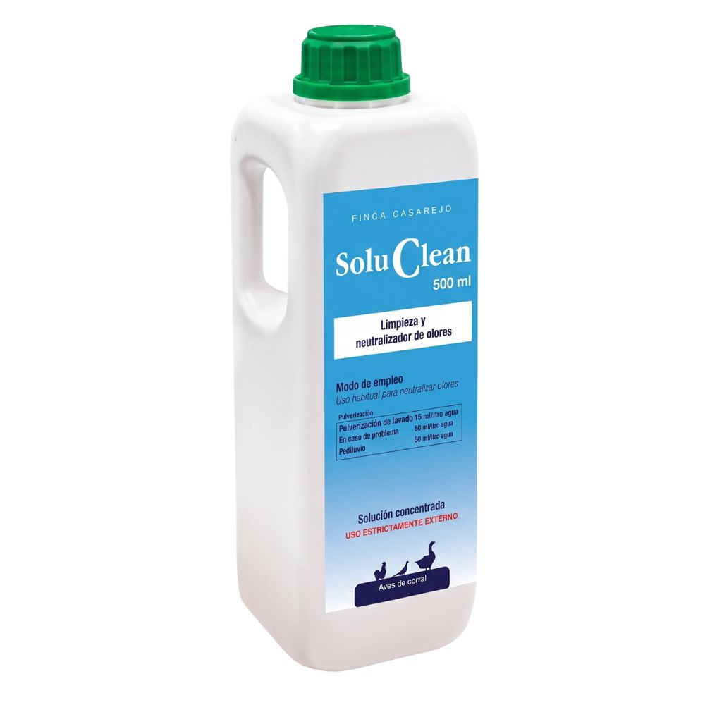 Soluclean - Limpieza De Gallineros, Perreras, Comederos Y Material - Disolver Y Limpiar Las Instalaciones (500 Ml)_0