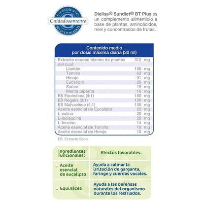 Sundiet Bt Plus 250 Equinacea DIELISA 285g