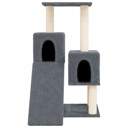 Rascador Para Gatos Con Postes De Sisal Gris Oscuro 82 Cm_2