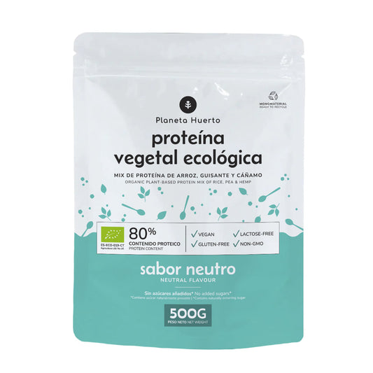 Proteína vegana ECO neutra 80% Planeta Huerto 500 g
