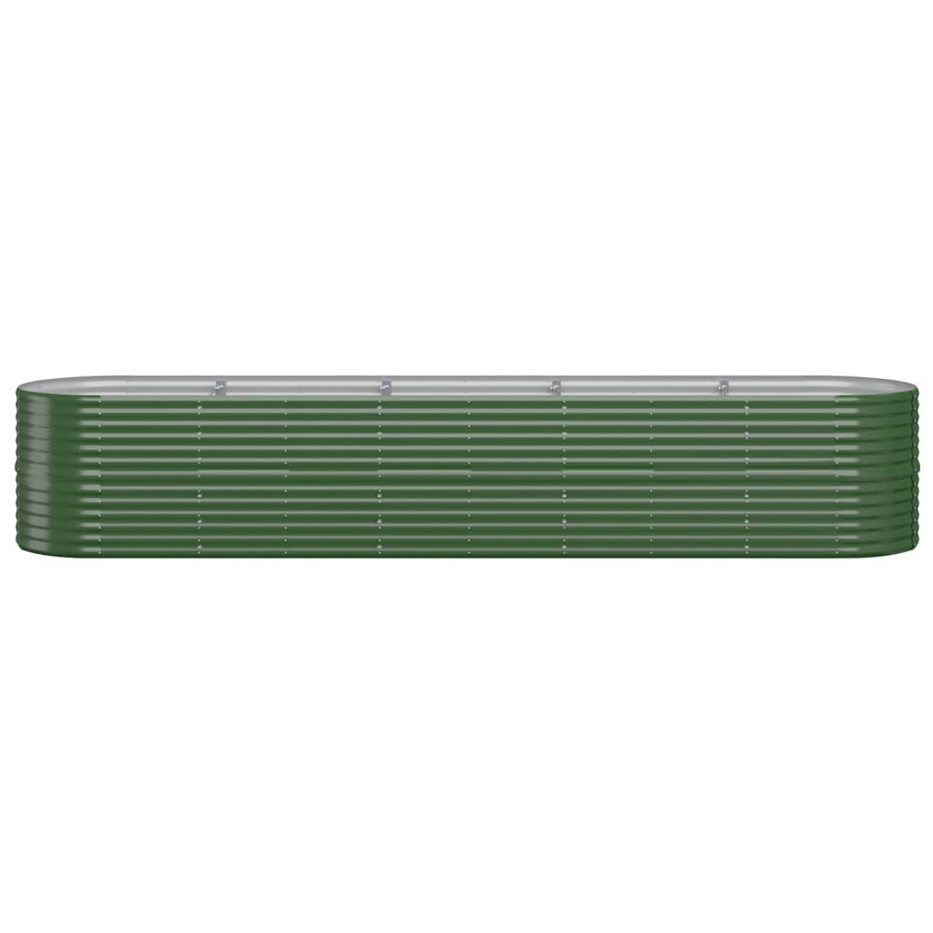 Jardinera Arriate Acero Galvanizado Verde 368x80x68 Cm_2