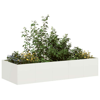 Jardinera Acero Blanco 200x80x40 Cm_1