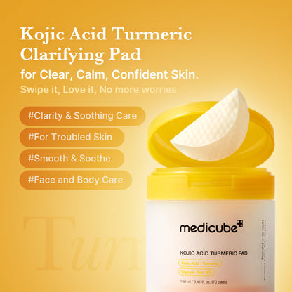 Kojic Turmeric Pad Medicube 70 uds