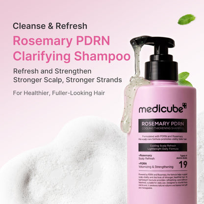 Rosemary PDRN Cooling Thickening Shampoo Medicube 400 ml