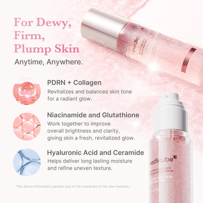 PDRN Pink Collagen Glow Jelly Mist Serum Medicube 60 ml