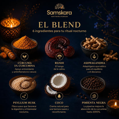 Golden Snooze 9 P.m — Mezcla Nocturna Leche Dorada Bio - 160g | Superalimento Ecológico Vegano Para Batidos_3