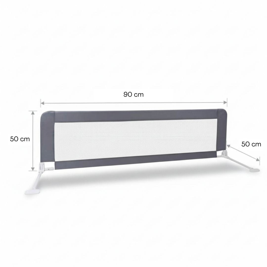 Bathby Barandilla De Cama Infantil 90 Cm – Altura Ajustable, Sistema Abatible, Malla Transpirable, Seguridad Anticaídas_5
