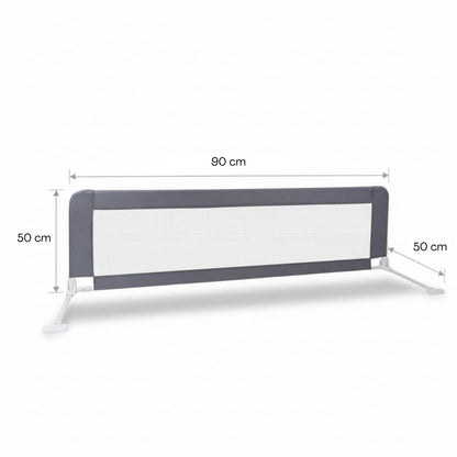 Barandilla De Cama Infantil 90 Cm – Altura Ajustable, Sistema Abatible, Malla Transpirable, Seguridad Anticaídas Bathby_5