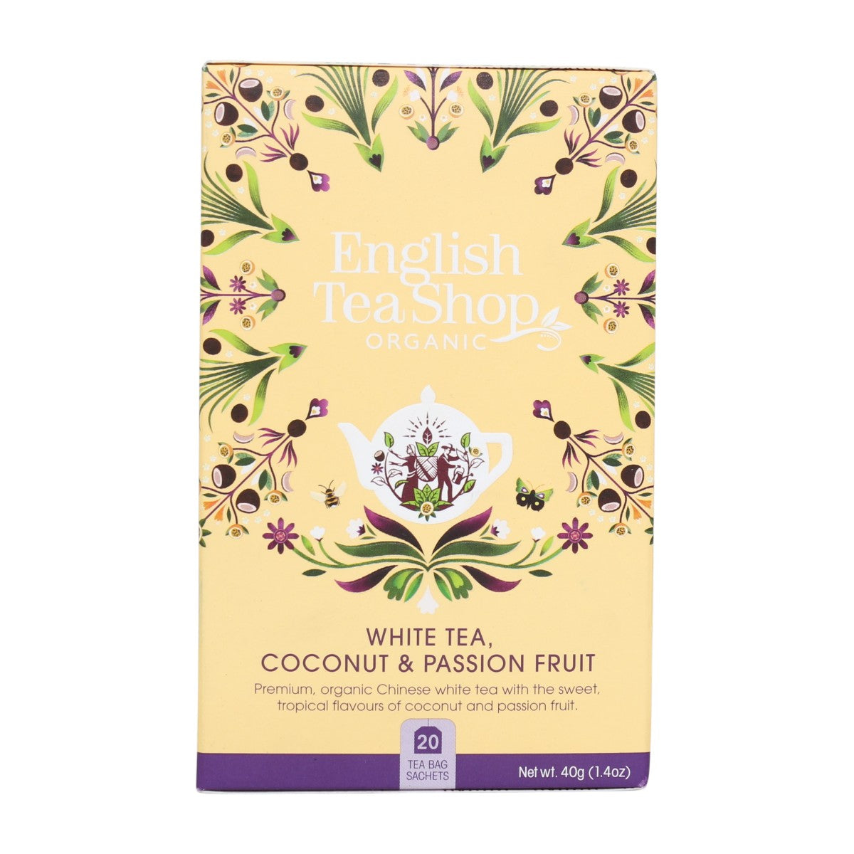 Té Blanco de Fruta de la Pasión y Coco Bio English Tea Shop 40g
