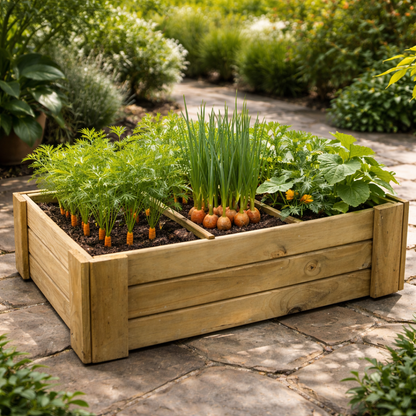 Cajón De Cultivo Vidahu Suelo Con Separadores Vidahuerto 100x60x27cm._1