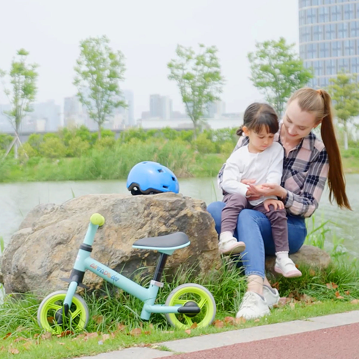 Aiyaplay Bicicleta Sin Pedales Para Niños De 18-48 Meses 66,5x34x47 Cm Verde_4