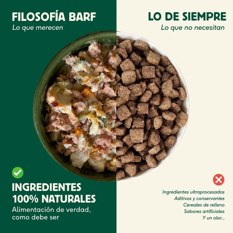 Lata Filosofía BARF de MERLUZA Wild Balance 400 g