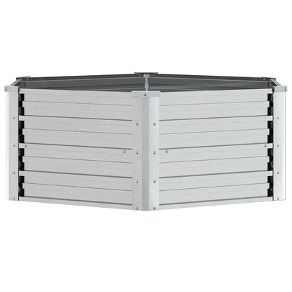 Arriate De Acero Galvanizado Plateado 129x45 Cm_2