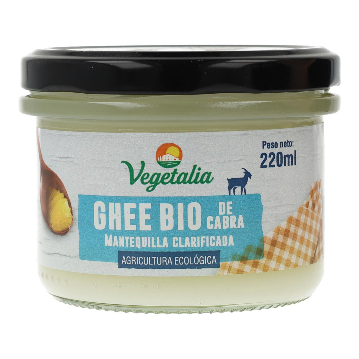 Ghee Bio de Cabra Mantequilla Clarificada Vegetalia 220ml