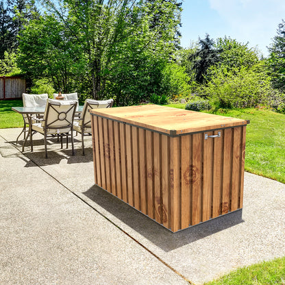Apolo 585 L Metal Storage Chest With Wood Effect_1
