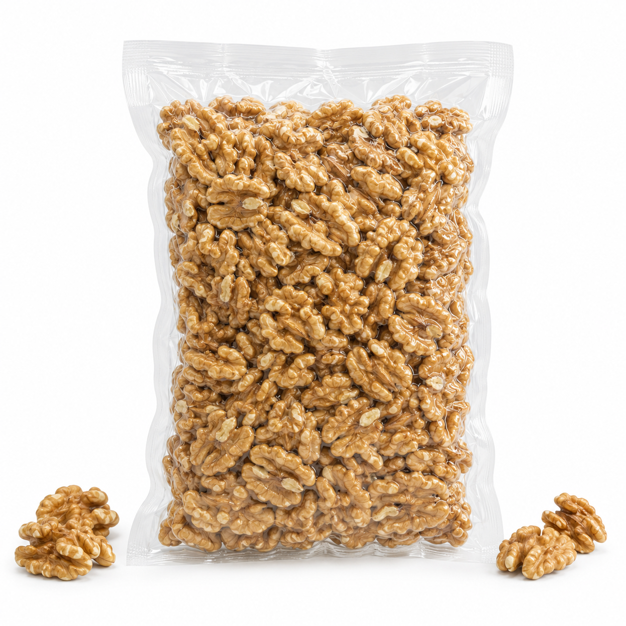 Mitades De Nuez Doradas Premium - Envasadas Al Vacío - 600g | Fruto Seco Premium, Snack Vegano Natural_0