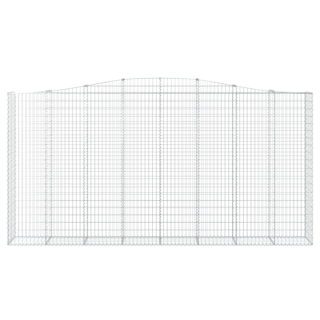 Cestas De Gaviones 2 Uds Forma De Arco Hierro 400x50x200/220 Cm_3