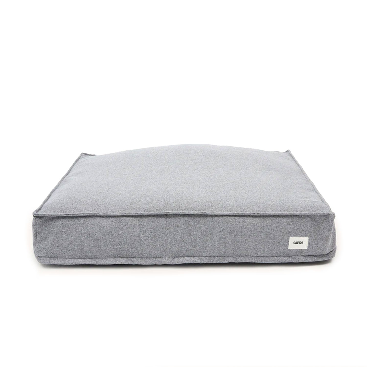 Cafide Cama De Material Reciclado Para Perro Con Tejido Basic Gris. Modelo Cuadra._0