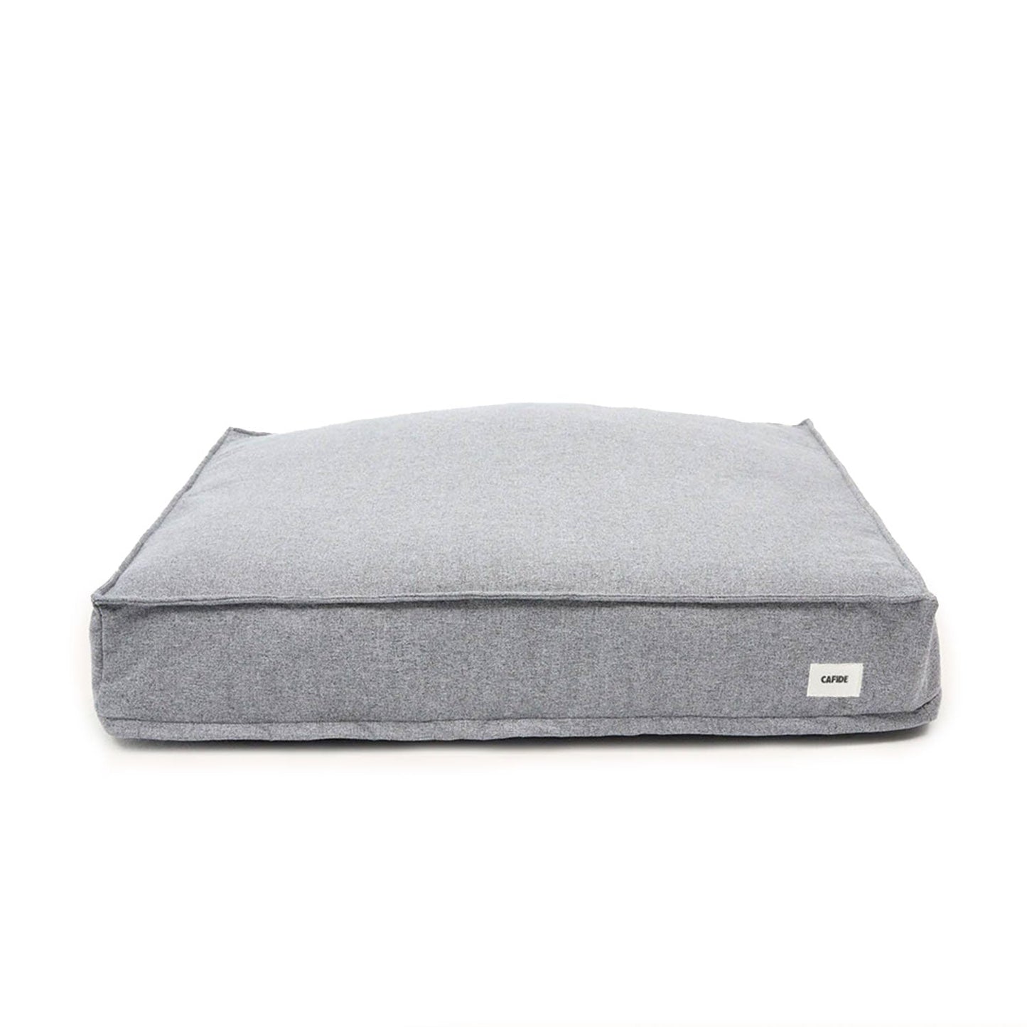 Cafide Cama De Material Reciclado Para Perro Con Tejido Basic Gris. Modelo Cuadra._0