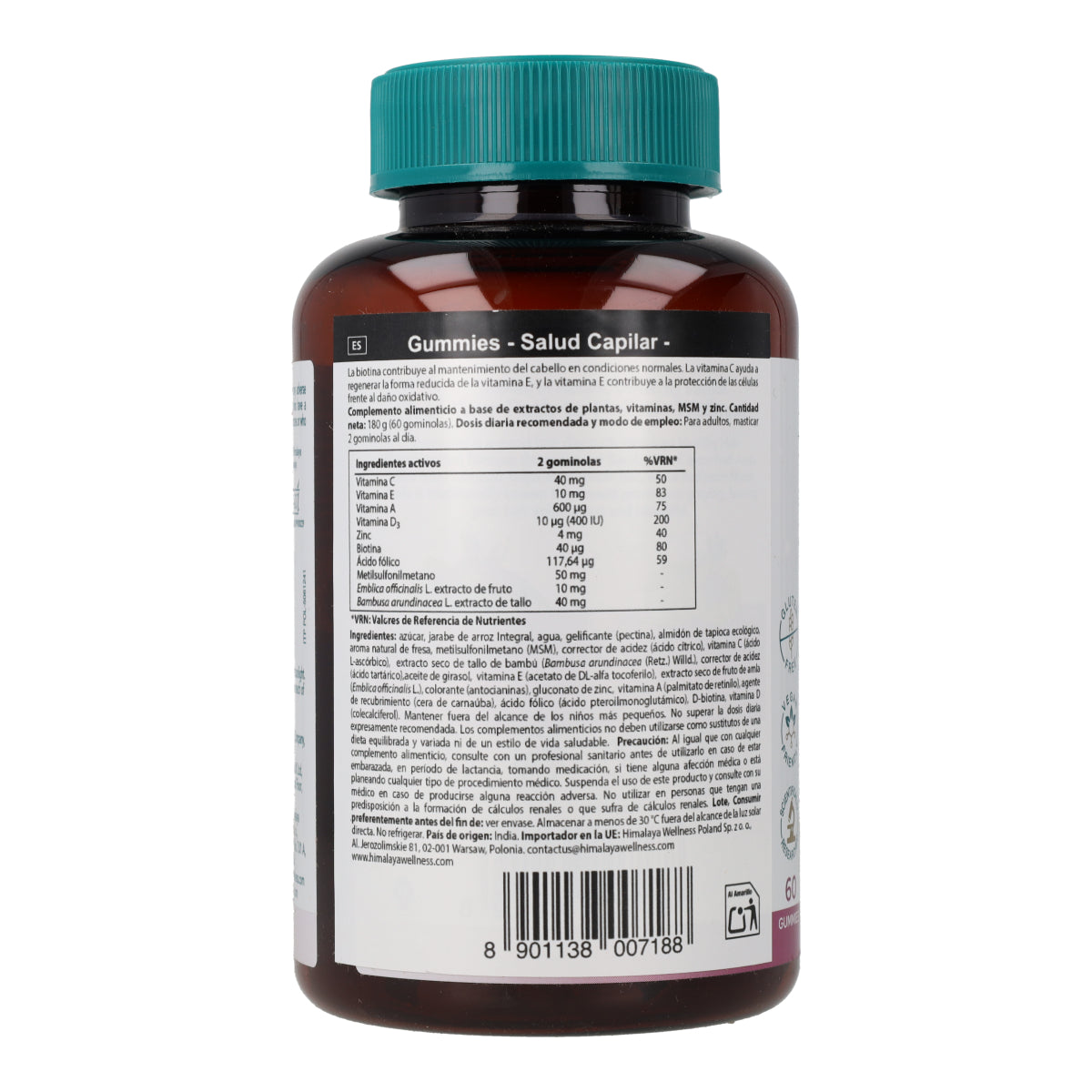 Gummies Salud capilar Himalaya 60 cápsulas