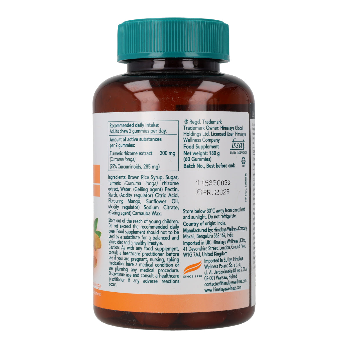 Gummies Cúrcuma sistema inmune Himalaya 60 cápsulas