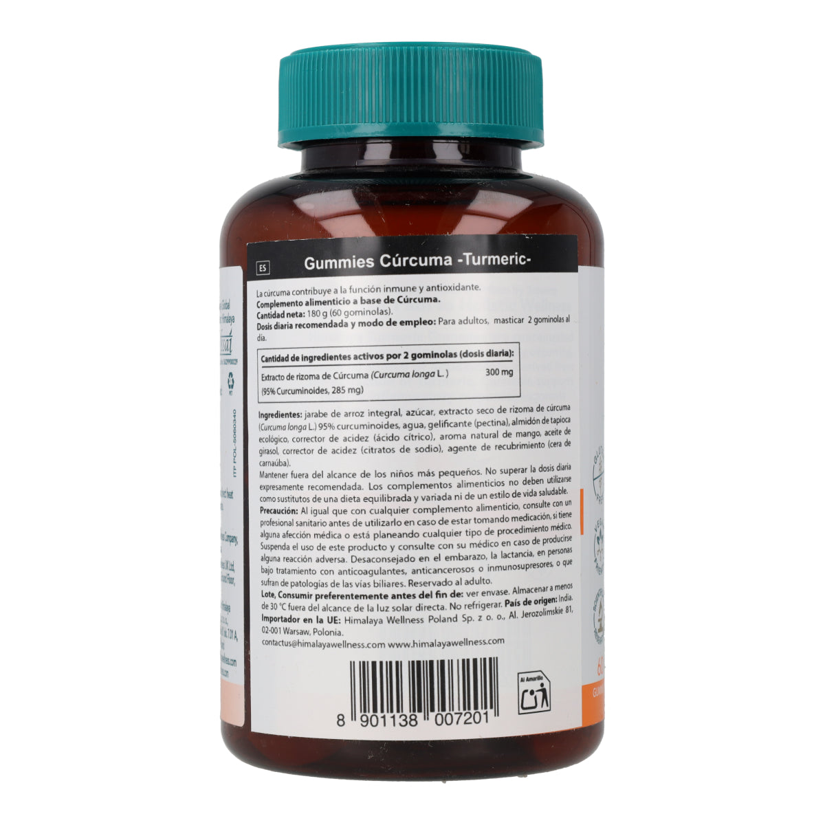 Gummies Cúrcuma sistema inmune Himalaya 60 cápsulas