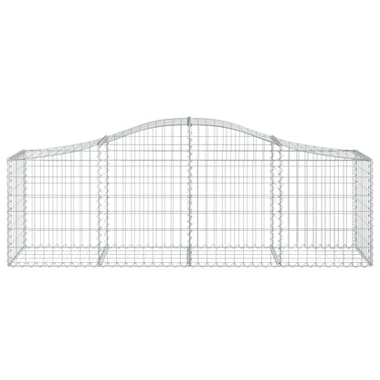 Cestas De Gaviones 9 Uds Forma De Arco Hierro 200x50x60/80 Cm_3
