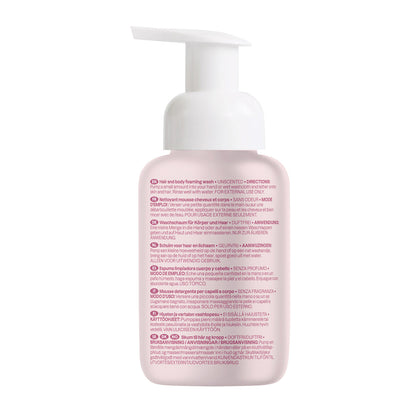 Gel espumoso 2 en 1 para bebé sin fragancia, Attitude, 295 ml