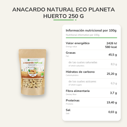 Información nutricional