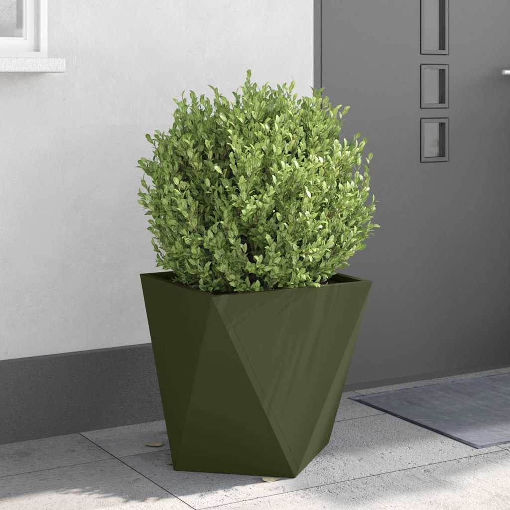 Jardinera Verde Oliva 50 X 50 X 50 Cm Acero_3