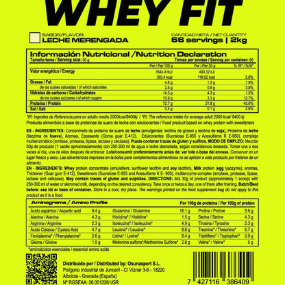 Whey Fit - 2kg - Leche Merengada - Aumenta La Masa Muscular - Masmusculo_5