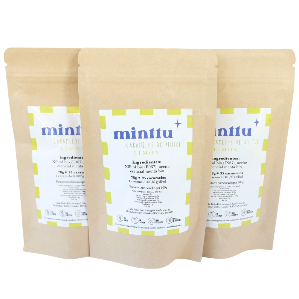 Caramelos De Xilitol Sin Azucár · Pack Mensual – 3 X Limón Grande_0