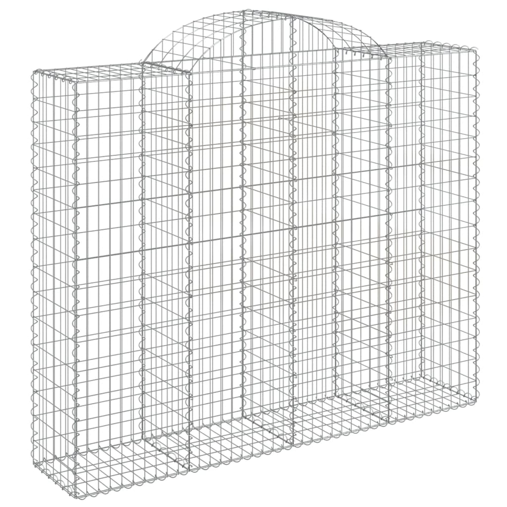 Cestas De Gaviones 7 Uds Forma De Arco Hierro 200x50x160/180 Cm_2