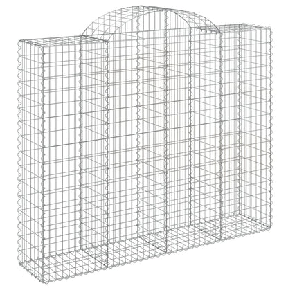 Cestas De Gaviones 7 Uds Forma De Arco Hierro 200x50x160/180 Cm_2