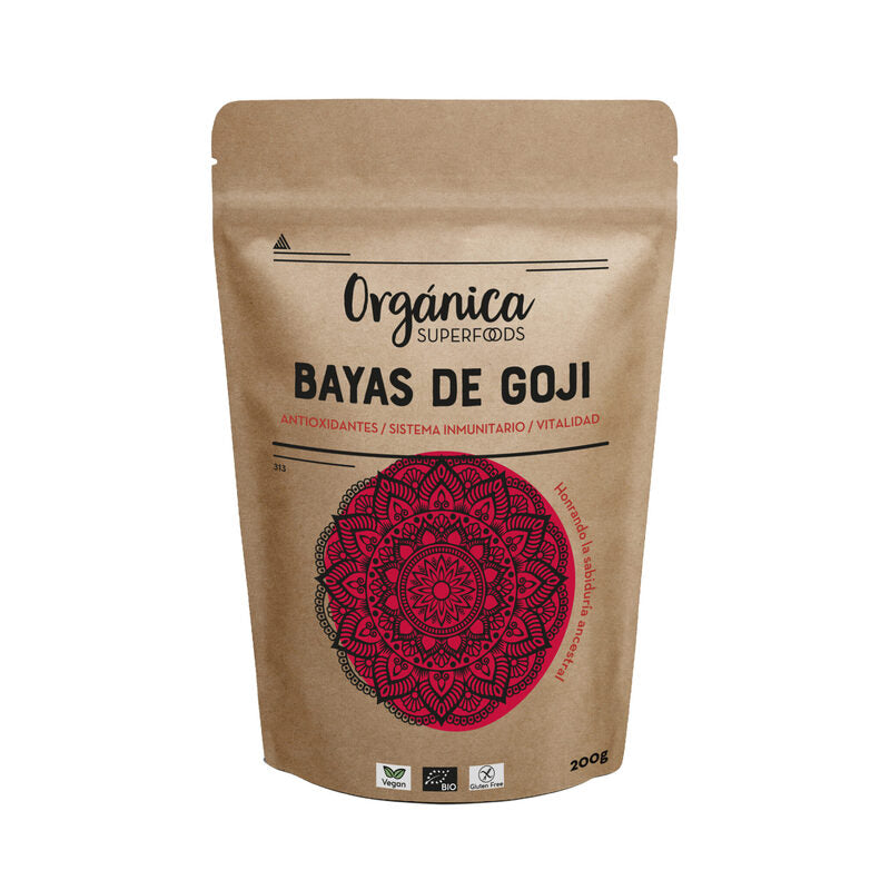 Bayas De Goji Bio Deshidratadas 200g - Orgánica Superfoods_0