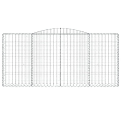Cestas De Gaviones 4 Uds Forma De Arco Hierro 400x30x180/200 Cm_3