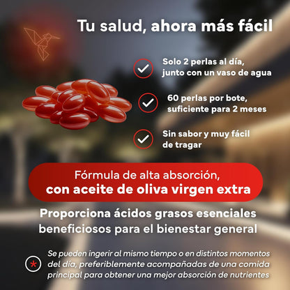 Astaxantina con CoQ10 Sevens Nutrition 60 cápsulas