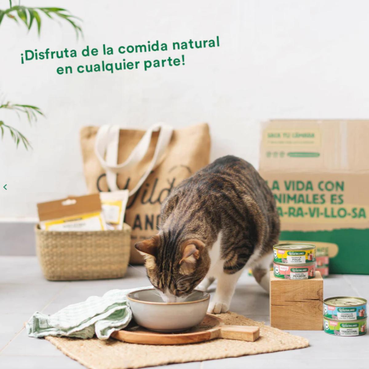 Lata completa Ragut Tradicional de Ternera y Pollo para Gatos Wild Balance 80 g