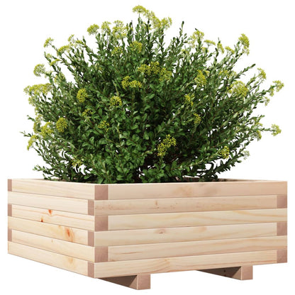 Jardinera De Madera Maciza De Pino 60x60x26,5 Cm_3