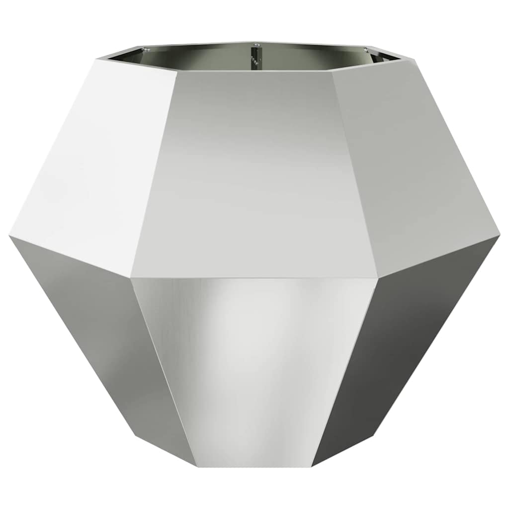 Jardinera Plateado 100 X 100 X 80 Cm Acero Galvanizado_4