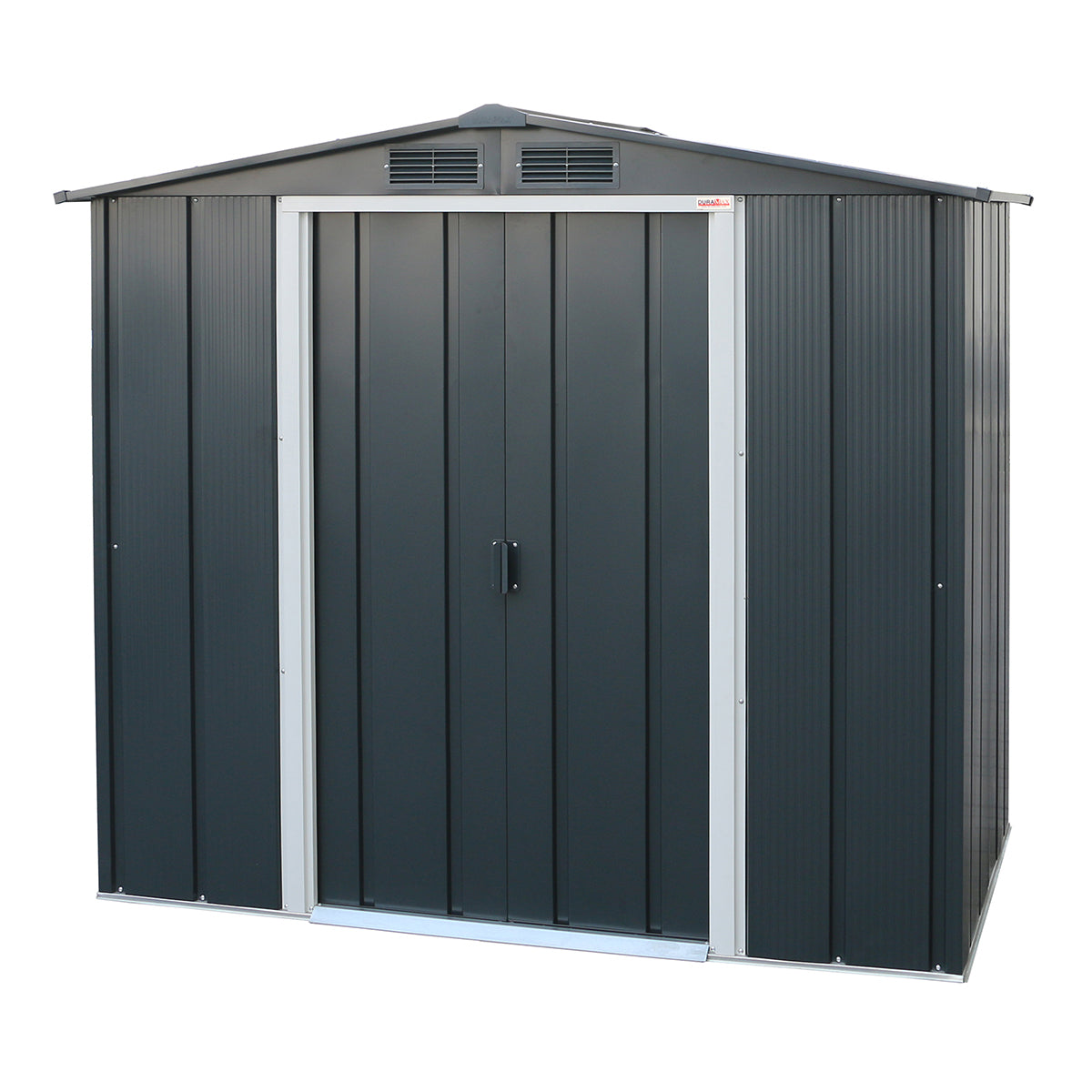 Duramax - Caseta Cobertizo Jardín - Eco Denia 6x4 - Metal - Gris Antracita_0