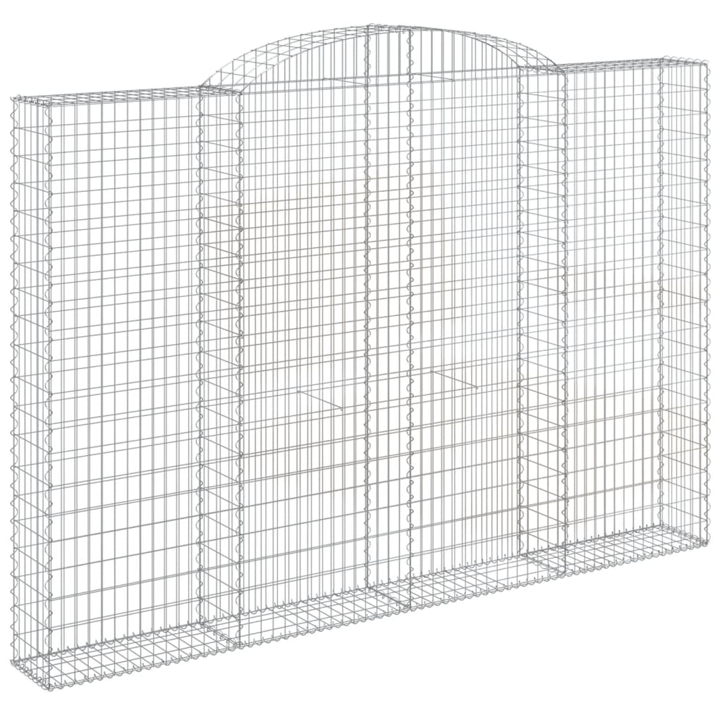 Cestas De Gaviones 3 Uds Forma De Arco Hierro 300x30x200/220 Cm_2
