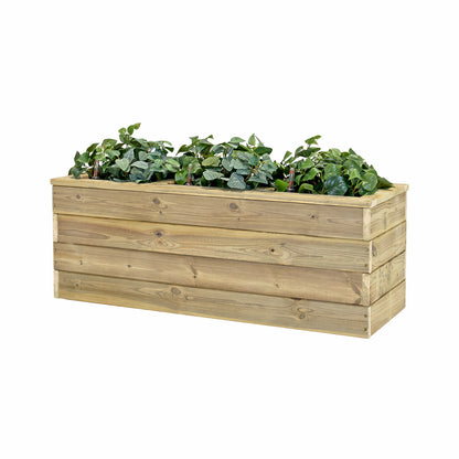 Jardinera Con Autorriego De Madera Nidum Basic Interior Y Exterior Hortalia 110x40x40 Cm_0