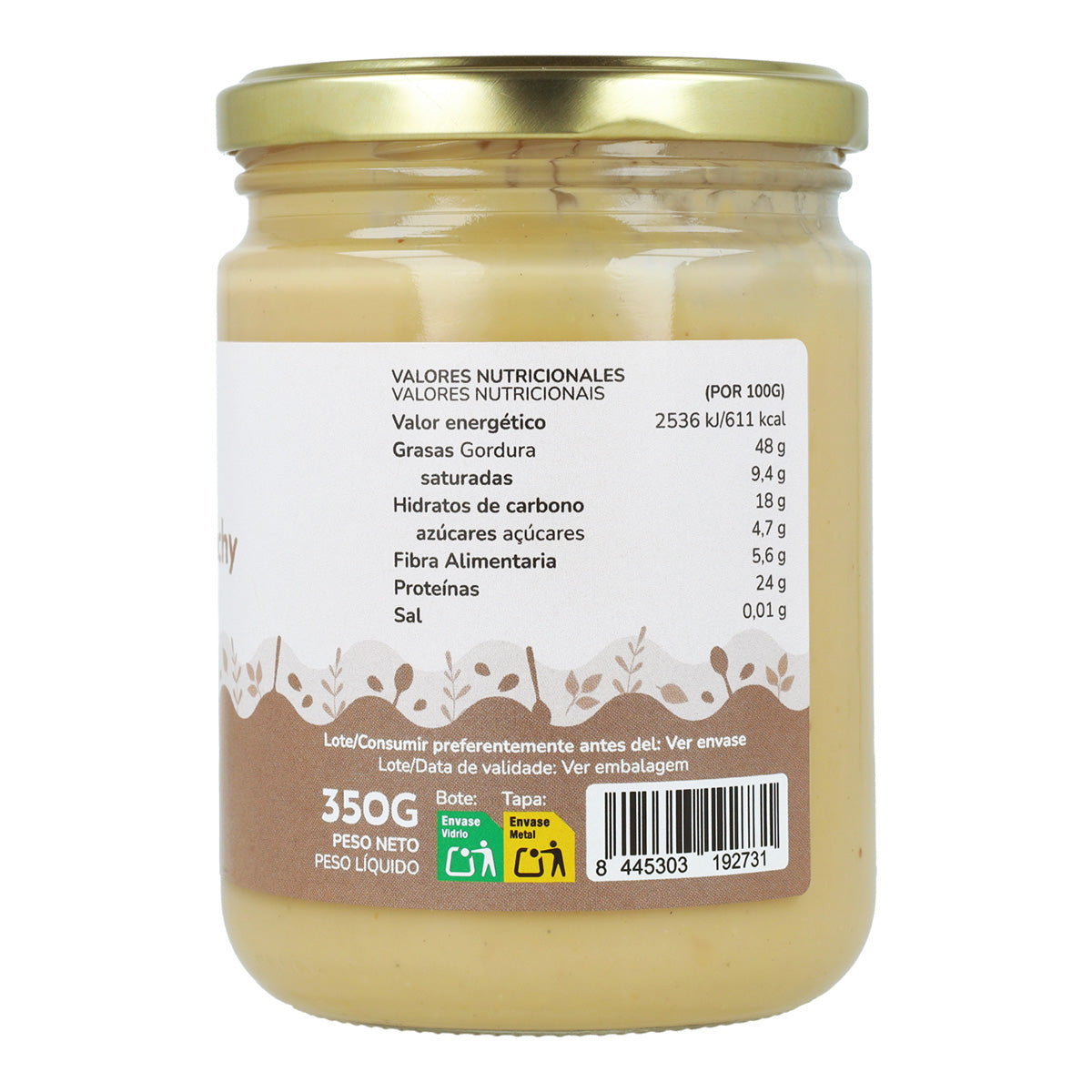 Crema de Cacahuete Crunchy ECO Planeta Huerto 350g
