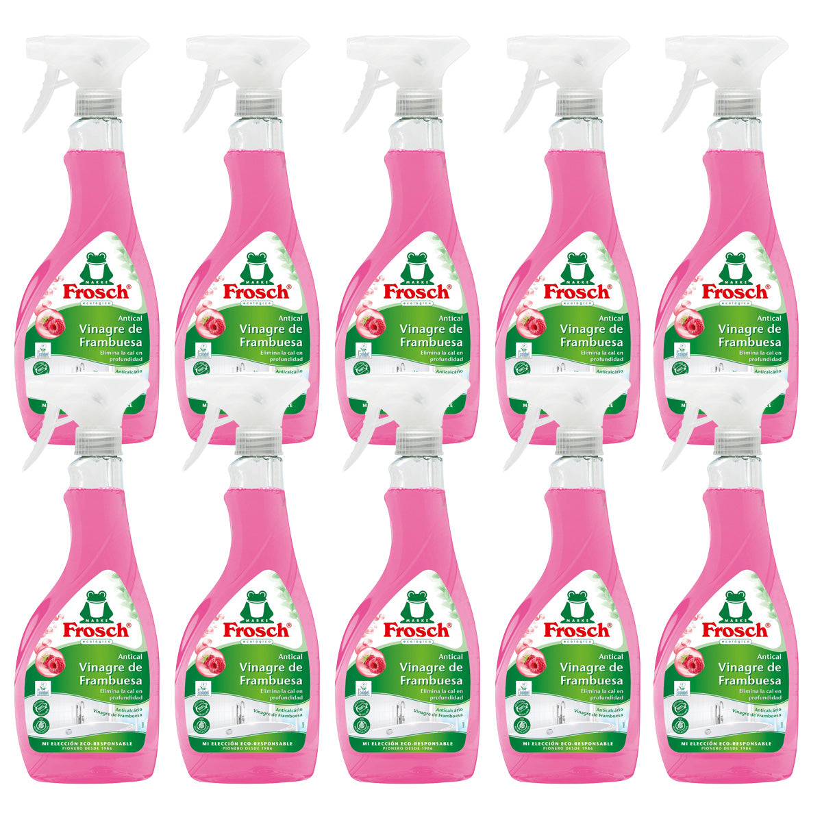 Pack 10x Spray antical frambuesa Frosch 500 ml