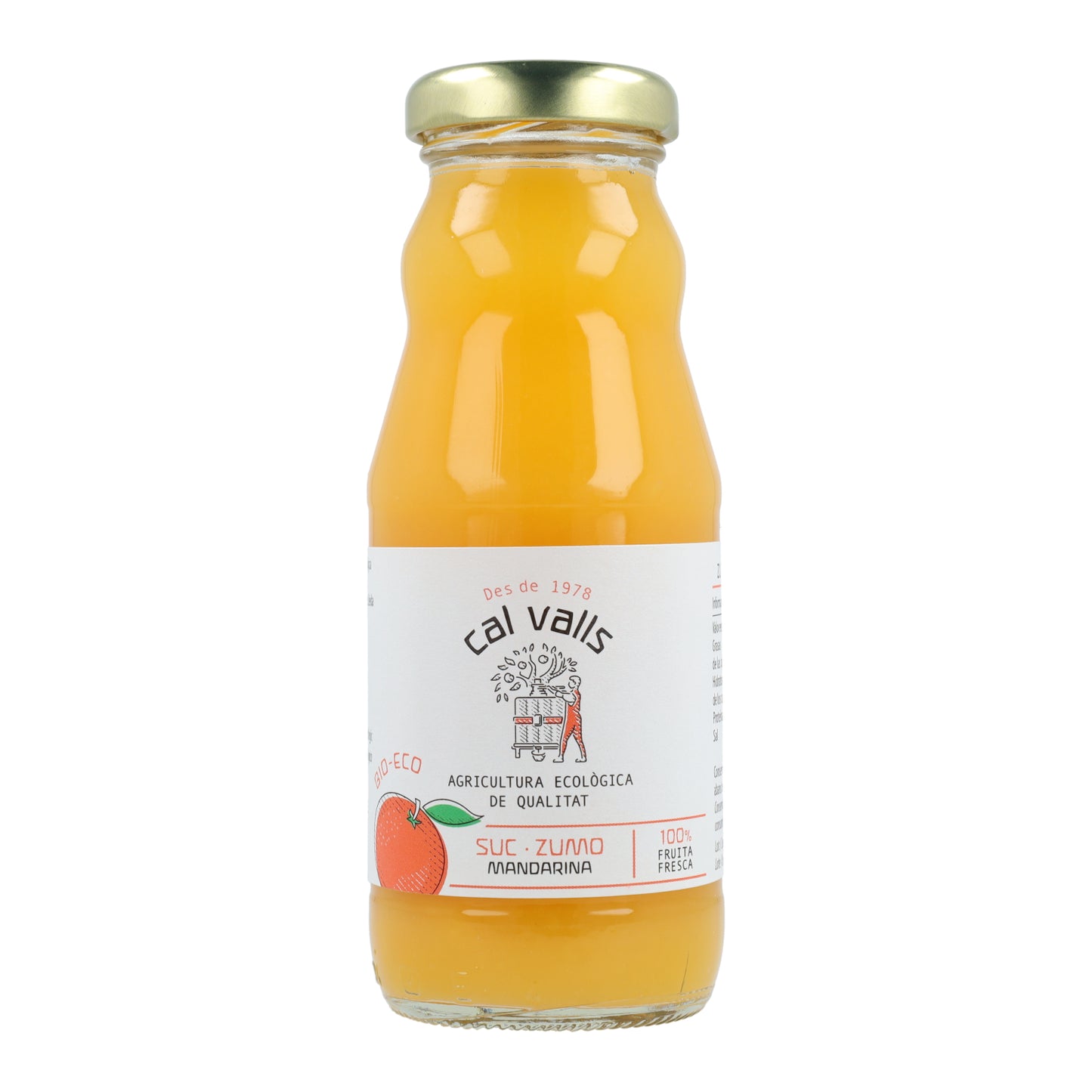 Zumo de Mandarina ECO Cal Valls 200 ml