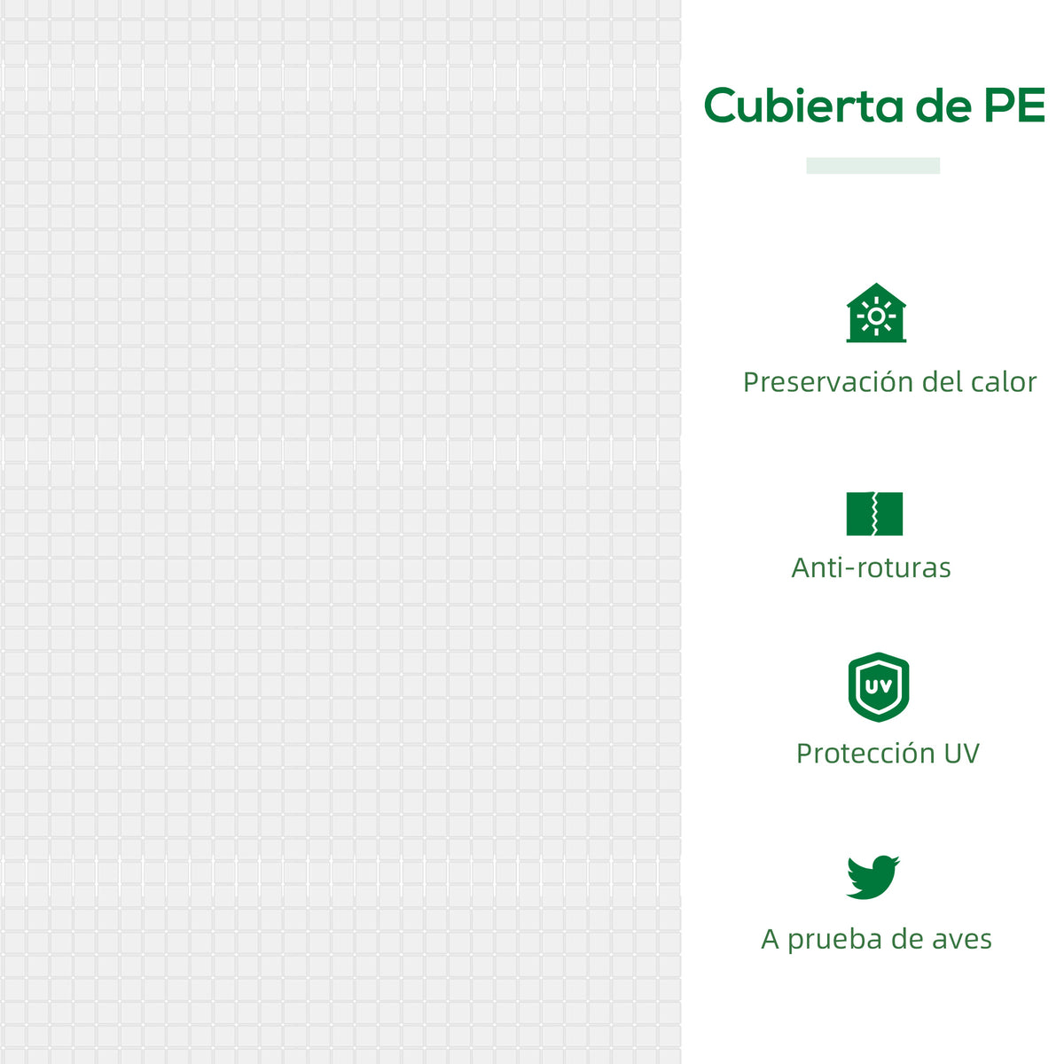 Outsunny Invernadero De Terraza 120x60x60 Cm Acero Con 2 Ventanas Translúcido_5