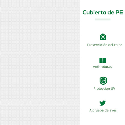 Outsunny Invernadero De Terraza 120x60x60 Cm Acero Con 2 Ventanas Translúcido_5