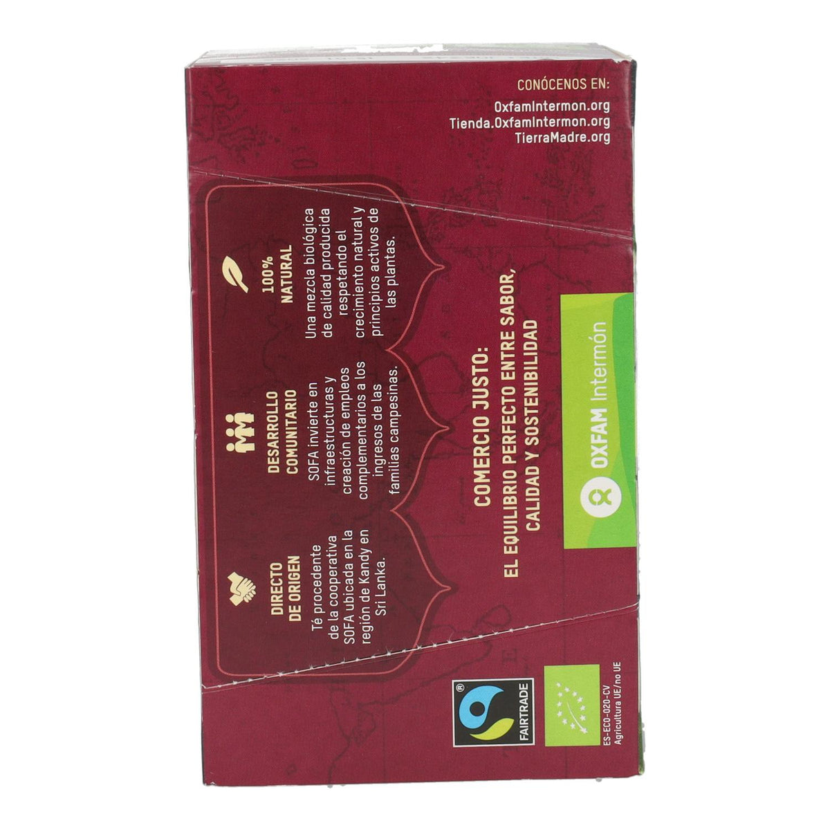 Té negro earl grey Comercio Justo bio  Tierra Madre Oxfam Intermón 40 g